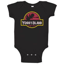 Yoshis Island Jurassic Retro Video Game Baby One Piece Yoshis Island Jurassic Retro Video Game Baby One Piece