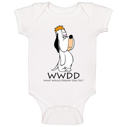 Wwjd What Would Droopy Dog Do Baby One Piece Wwjd What Would Droopy Dog Do Baby One Piece