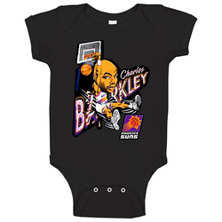 Charles Barkley Retro Basketball Caricature Baby One Piece Charles Barkley Retro Basketball Caricature Baby One Piece