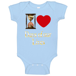 I Love Days Of Our Lives Hourglass Soap Baby One Piece I Love Days Of Our Lives Hourglass Soap Baby One Piece