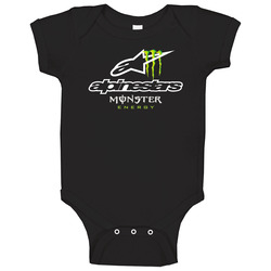Alpinestars Me Sport Logo Black Baby One Piece Alpinestars Me Sport Logo Black Baby One Piece