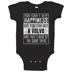 You Can't Buy Happiness Volvo Car Distressed Cool Baby One Piece You Can't Buy Happiness Volvo Car Distressed Cool Baby One Piece