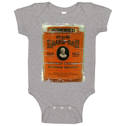 Old Grand Dad Bourbon Grunge Look Baby One Piece Old Grand Dad Bourbon Grunge Look Baby One Piece