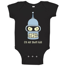 Futurama Ctrl Alt Shift Kill Bender Baby One Piece Futurama Ctrl Alt Shift Kill Bender Baby One Piece