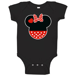 Minnie Icon Bow Baby One Piece Minnie Icon Bow Baby One Piece