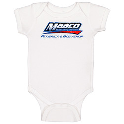 Maaco Automobile Car Truck Motorcycle Auto Parts Cool Distressed Style Brand Logo Emblem Baby One Piece