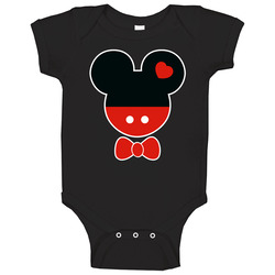 Mickey Icon Tie Baby One Piece Mickey Icon Tie Baby One Piece