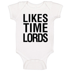Doctor Who Likes Time Lords Baby One Piece Doctor Who Likes Time Lords Baby One Piece