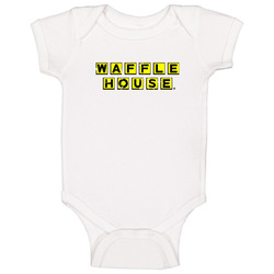 Waffle House Fast Food Restaurant Distressed Look Baby One Piece Waffle House Fast Food Restaurant Distressed Look Baby One Piece