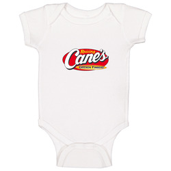 Raising Canes Chicken Fingers Favorite Food Logo Holiday Ornament Baby One Piece