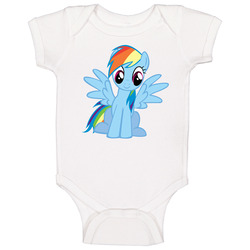 My Little Pony: Friendship Is Magic Rainbow Dash Baby One Piece My Little Pony: Friendship Is Magic Rainbow Dash Baby One Piece