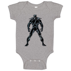 Black Panther Vintage Marvel Baby One Piece Black Panther Vintage Marvel Baby One Piece