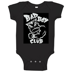Black Bad Boy Club Baby One Piece Black Bad Boy Club Baby One Piece