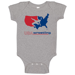 Usa Wrestling Ringer Baby One Piece