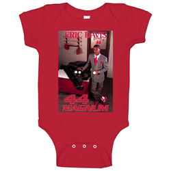 Retro Cincinnati Baseball Eric Davis 44 Magnum Baby One Piece Retro Cincinnati Baseball Eric Davis 44 Magnum Baby One Piece