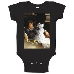 Scarface Snowman Tony Montana Baby One Piece Scarface Snowman Tony Montana Baby One Piece