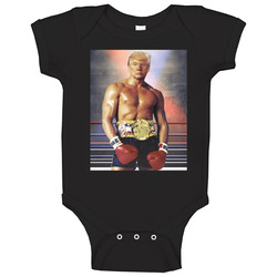 Donald Trump Rocky Balboa Baby One Piece Donald Trump Rocky Balboa Baby One Piece
