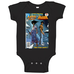 Afro Samurai And Black Dynamite Comic Book Brand New Classic Black Baby One Piece Afro Samurai And Black Dynamite Comic Book Brand New Classic Black Baby One Piece