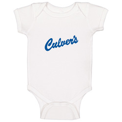 Culver's Favourite Food Christmas Holiday Ornament Baby One Piece Culver's Favourite Food Christmas Holiday Ornament Baby One Piece