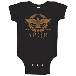 Spqr Roman Eagle Baby One Piece Spqr Roman Eagle Baby One Piece
