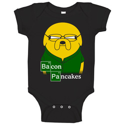 Bacon Pancakes t-shirt adventure time tee jake and finn Baby One Piece Bacon Pancakes t-shirt adventure time tee jake and finn Baby One Piece
