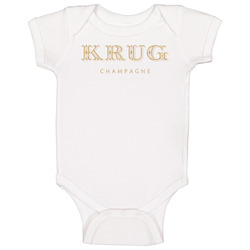 Krug Champagne Cool Brand Logo Drinking Alcohol Baby One Piece Krug Champagne Cool Brand Logo Drinking Alcohol Baby One Piece