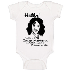 The Princess Bride Retro Inigo Montoya Baby One Piece The Princess Bride Retro Inigo Montoya Baby One Piece