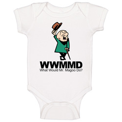 What Would Mr Magoo Do Cartoon Baby One Piece What Would Mr Magoo Do Cartoon Baby One Piece