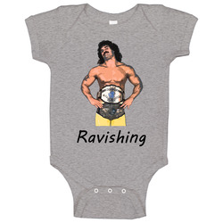 Ravishing Rick Rude Wrestling Legend Yellow Baby One Piece Ravishing Rick Rude Wrestling Legend Yellow Baby One Piece