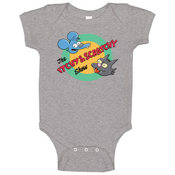 The Itchy And Scratchy Show The Simpsons Baby One Piece