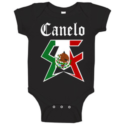 Canelo 1 Logo Color Black Baby One Piece