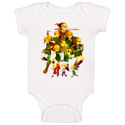 Legend Of Zelda All Link Baby One Piece Legend Of Zelda All Link Baby One Piece