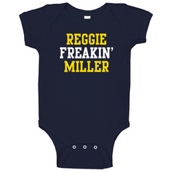 Reggie Miller Freakin Favorite Indiana Basketball Player Fan Baby One Piece Reggie Miller Freakin Favorite Indiana Basketball Player Fan Baby One Piece