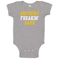 Anthony Freakin' Barr Minnesota Football Player Cool Fan Baby One Piece Anthony Freakin' Barr Minnesota Football Player Cool Fan Baby One Piece