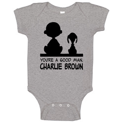 Charlie Brown Good Man Baby One Piece Charlie Brown Good Man Baby One Piece