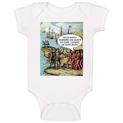 Columbus Arrives Baby One Piece Columbus Arrives Baby One Piece