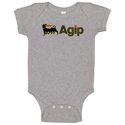 Agip Europe Gasoline Gas Station Vintage Fuel Petro Classic Logo Baby One Piece Agip Europe Gasoline Gas Station Vintage Fuel Petro Classic Logo Baby One Piece