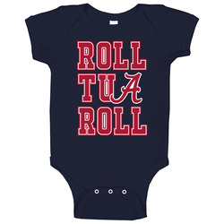 Alabama Roll Tua Roll College Football Sports Baby One Piece Alabama Roll Tua Roll College Football Sports Baby One Piece