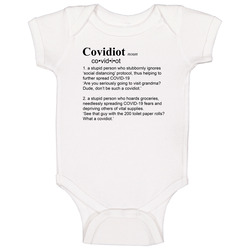 Covidiot Definition Funny Baby One Piece Covidiot Definition Funny Baby One Piece