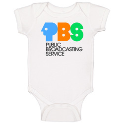 Pbs Network Logo Retro Tv Station Baby One Piece Pbs Network Logo Retro Tv Station Baby One Piece