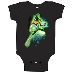 Daffy Duck Green Lantern Super Hero Baby One Piece Daffy Duck Green Lantern Super Hero Baby One Piece
