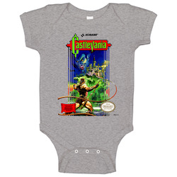 Castlevania Nintendo Retro Game Cover Baby One Piece Castlevania Nintendo Retro Game Cover Baby One Piece