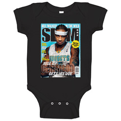 Slam Magazine Issue 105 Carmelo Anthony Popular Basketball Magazine Grunge Look Baby One Piece Slam Magazine Issue 105 Carmelo Anthony Popular Basketball Magazine Grunge Look Baby One Piece