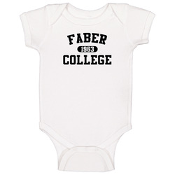 Faber College Fictional College Animal House Movie Fan Baby One Piece Faber College Fictional College Animal House Movie Fan Baby One Piece