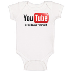 You Tube Logo Baby One Piece You Tube Logo Baby One Piece