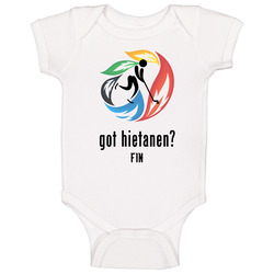 Juuso Hietanen Fin Olympic Hockey Baby One Piece Juuso Hietanen Fin Olympic Hockey Baby One Piece