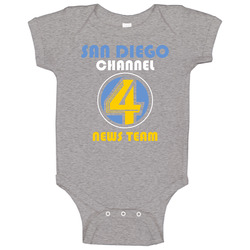 Channel 4 News Logo Anchorman Baby One Piece Channel 4 News Logo Anchorman Baby One Piece