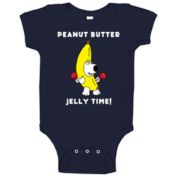 Brian Peanut Butter Jelly Time Cartoon Baby One Piece Brian Peanut Butter Jelly Time Cartoon Baby One Piece