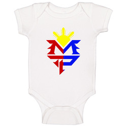 Pacquiao Pinas 2016 V.2 - Men White Baby One Piece Pacquiao Pinas 2016 V.2 - Men White Baby One Piece