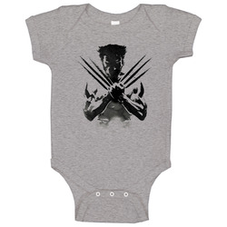 Logan The Wolverine Movie Parody Graphic Baby One Piece